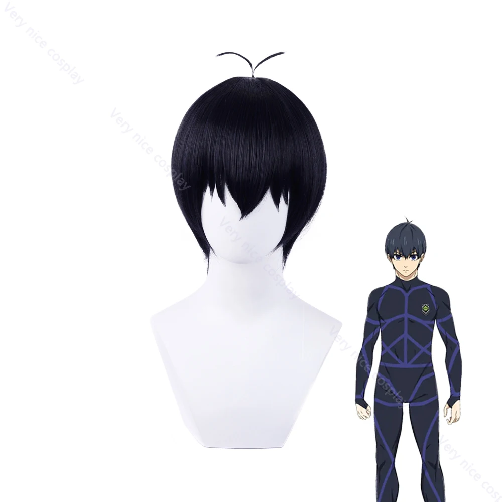 

Anime BLUE LOCK Cosplay Isagi Yoichi Cosplay Wig Men Shorts Heat Resistant Synthetic Wigs Halloween Role Play Wig with Wig Cap
