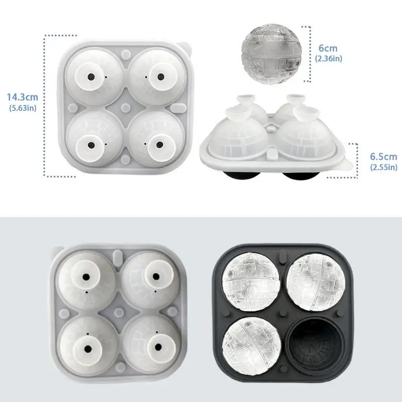 Ice Cubes Trays Silicone Ice Cubes Molds For Freezer With Lid Reusable Whiskey Mold Ball Diamond Mold