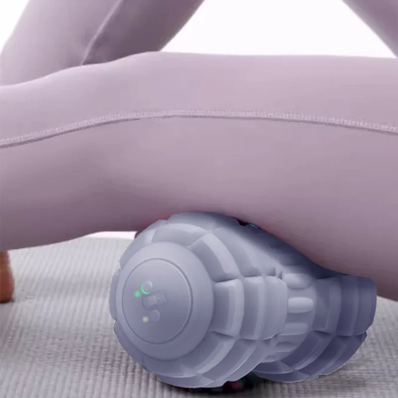 Electric Peanut Ball Deep Vibration Massage Fitness Neck Shoulder Lumbar Muscle Relaxation Silicone Fascia Ball Massage