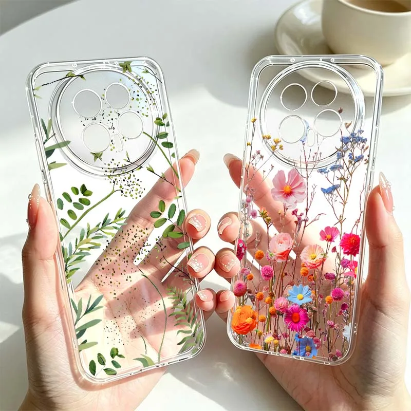 Elegant Floral Grass Phone Case Cover
