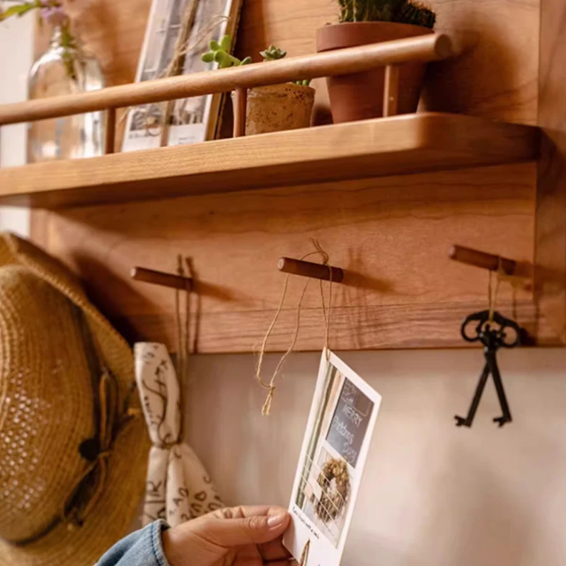 Wooden Storage Shelf Distribution Box Shade Remodeling Decoration Solid Wood Electric Gate Box Home Storage Decoration 6