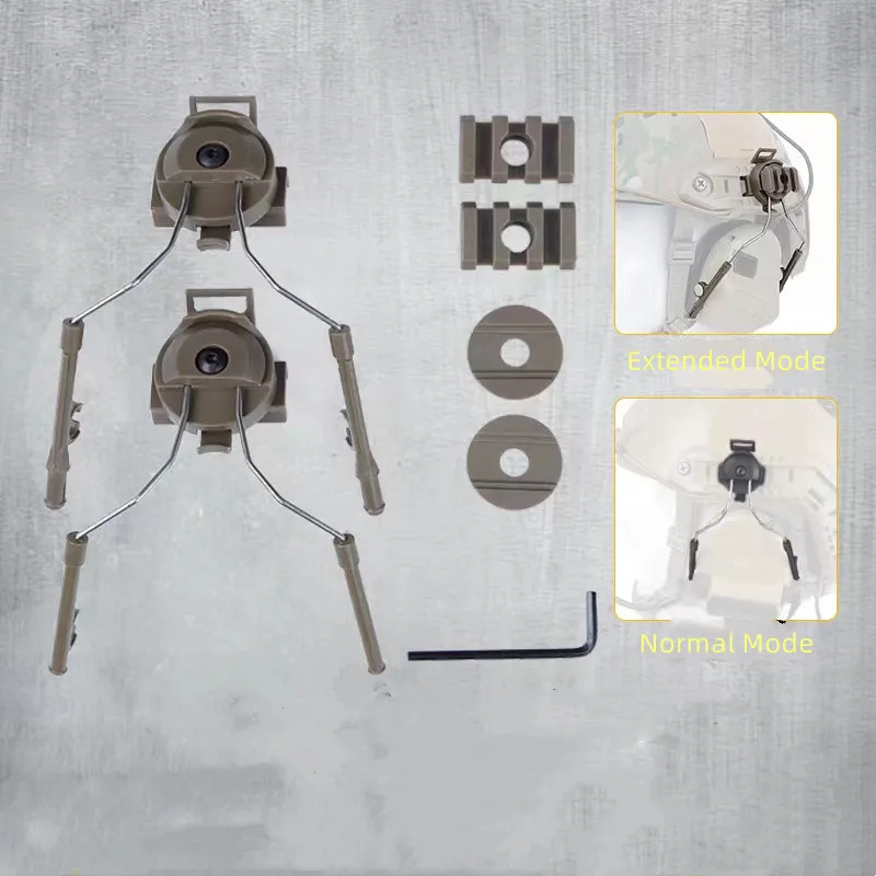 

Tactical Helmet Rail Adapter Set Peltor Ops-Core Helmet ARC Rail FAST Helmet Accessories