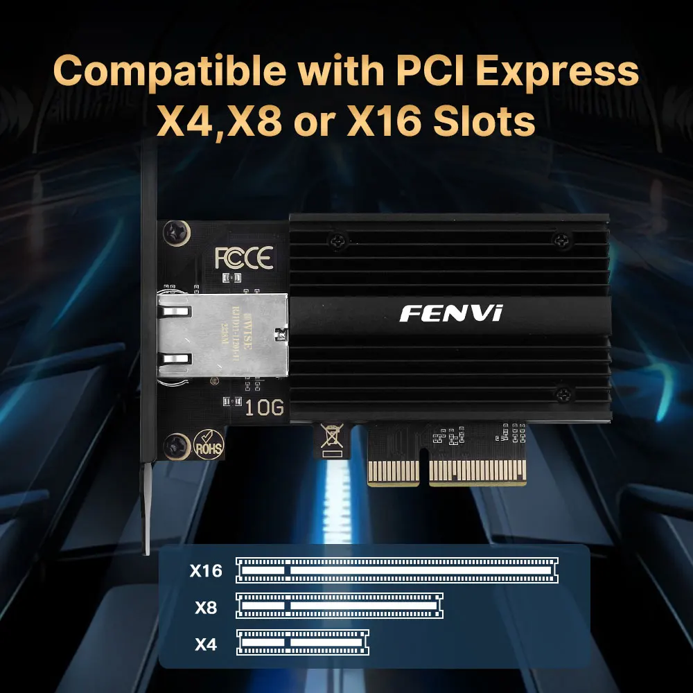 拡張カード FENVI 10Gbps Network Card Amazon.com: Fenvi 10Gb Network Card, Marvell AQC113 Chip