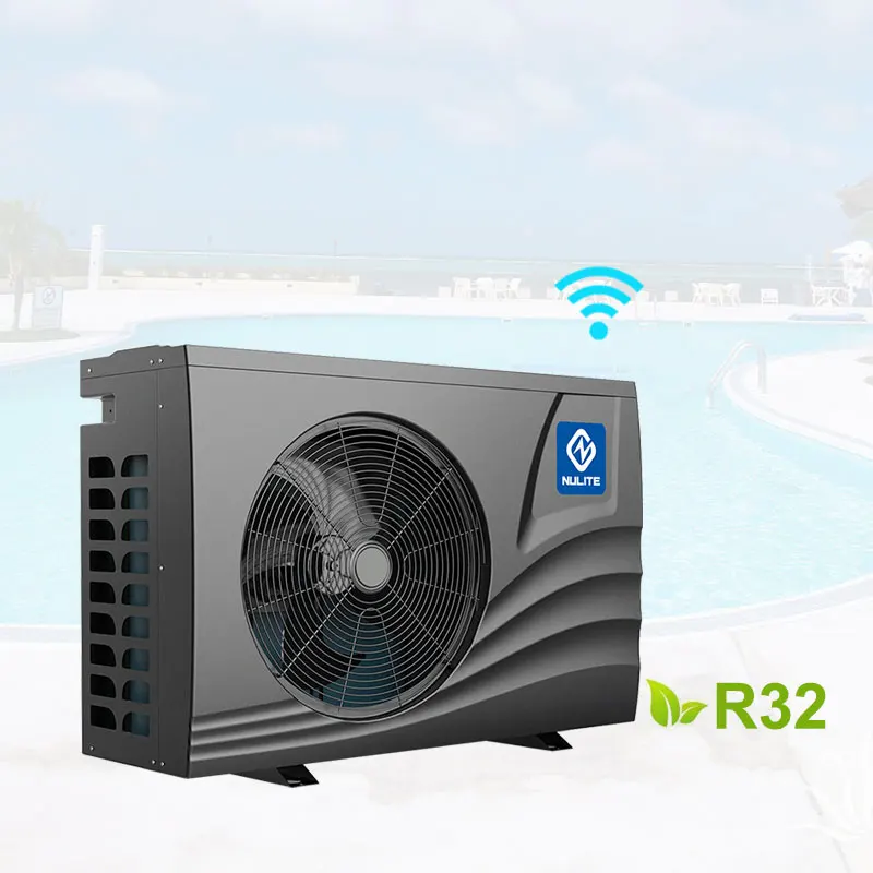 Mini R32 DC Inverter Type WIFI Swimming Pool Heater 7kw 11kw 15kw 18kw 20kw 25kw Swimming Pool Water Heater