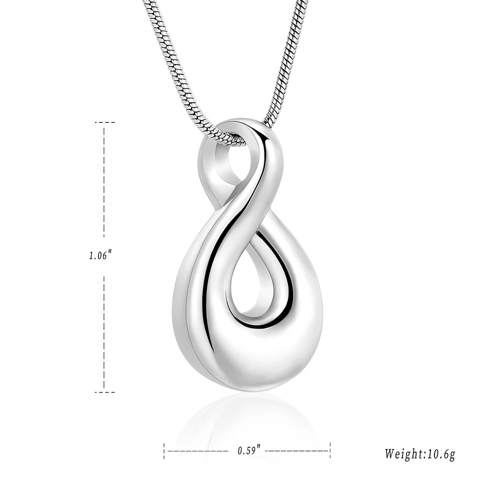 Cremation Jewelry Urn Necklace for Ashes Holder for Women/Men Circle of Life Memorial Keepsake Customize Jewelry Stainless Steel