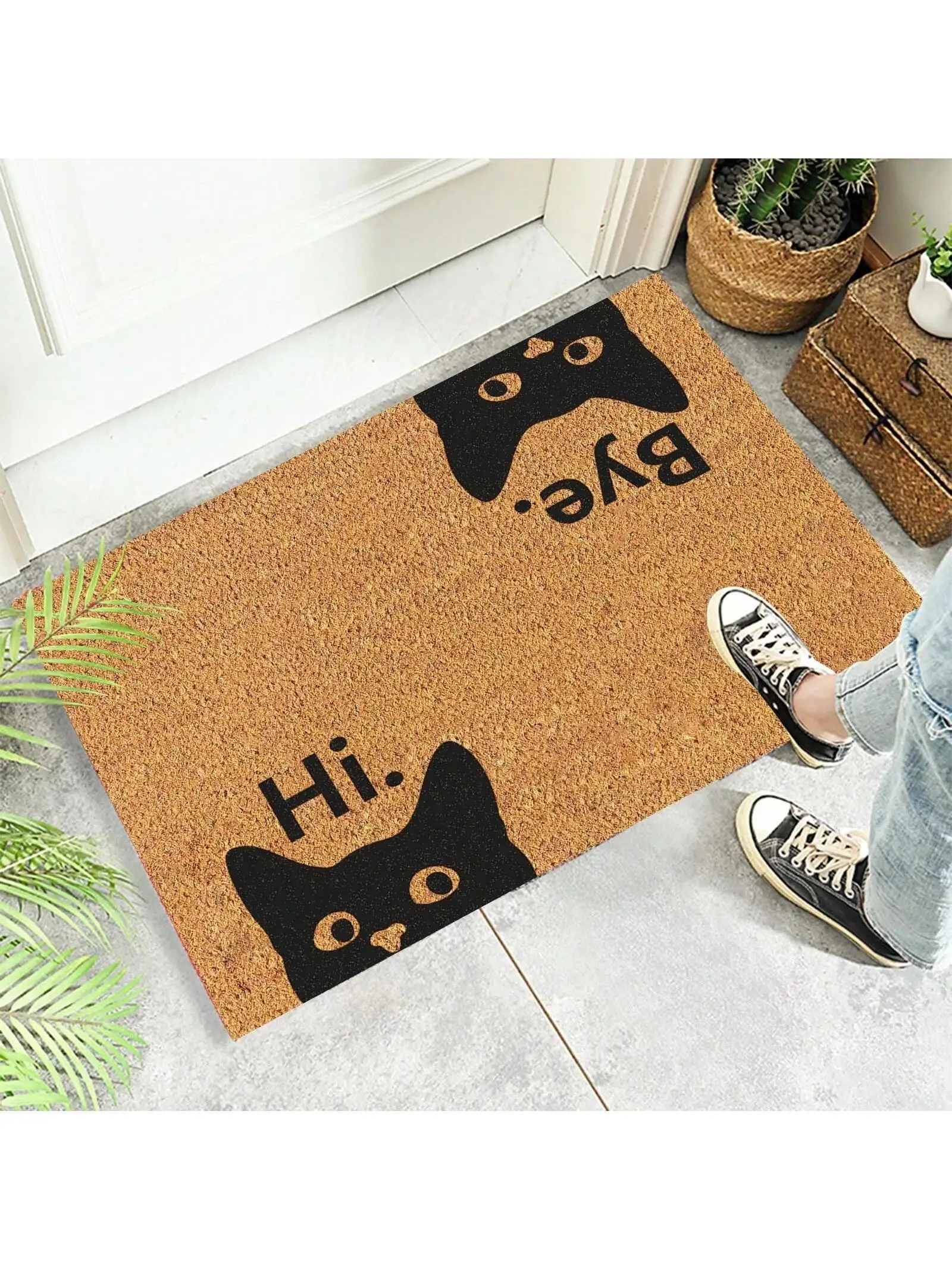 Description Picture 5 of itemLovely Cat Patterned Mat Cartoon Living Room Floor Decoration Carpet Non-slip Easy Clean Area Rug Home Office Washable Doormats