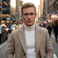 ZENOTTIC Fashion Rectangle Rimless Prescription Glasses High-quality Anti Blue Light/Photochromic Optical Eyeglasses for Men - Image 2