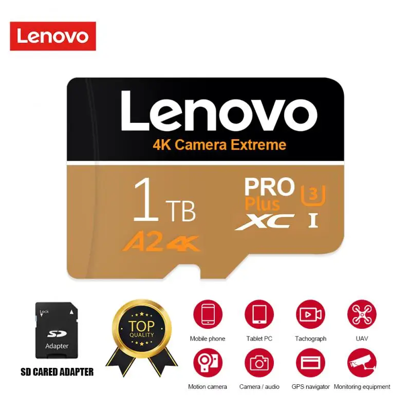 Lenovo Micro Memory Card 1Tb Classe 10 Ad Alta Velocità 2Tb Memory Flash Card Tf Card 256Gb Sd Memory Card 128Gb Per Dash Cam