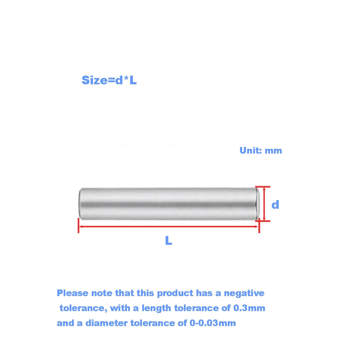 

High Precision Bearing Steel Needle Roller Cylindrical Pin Positioning Pin Solid Pin M2-M12