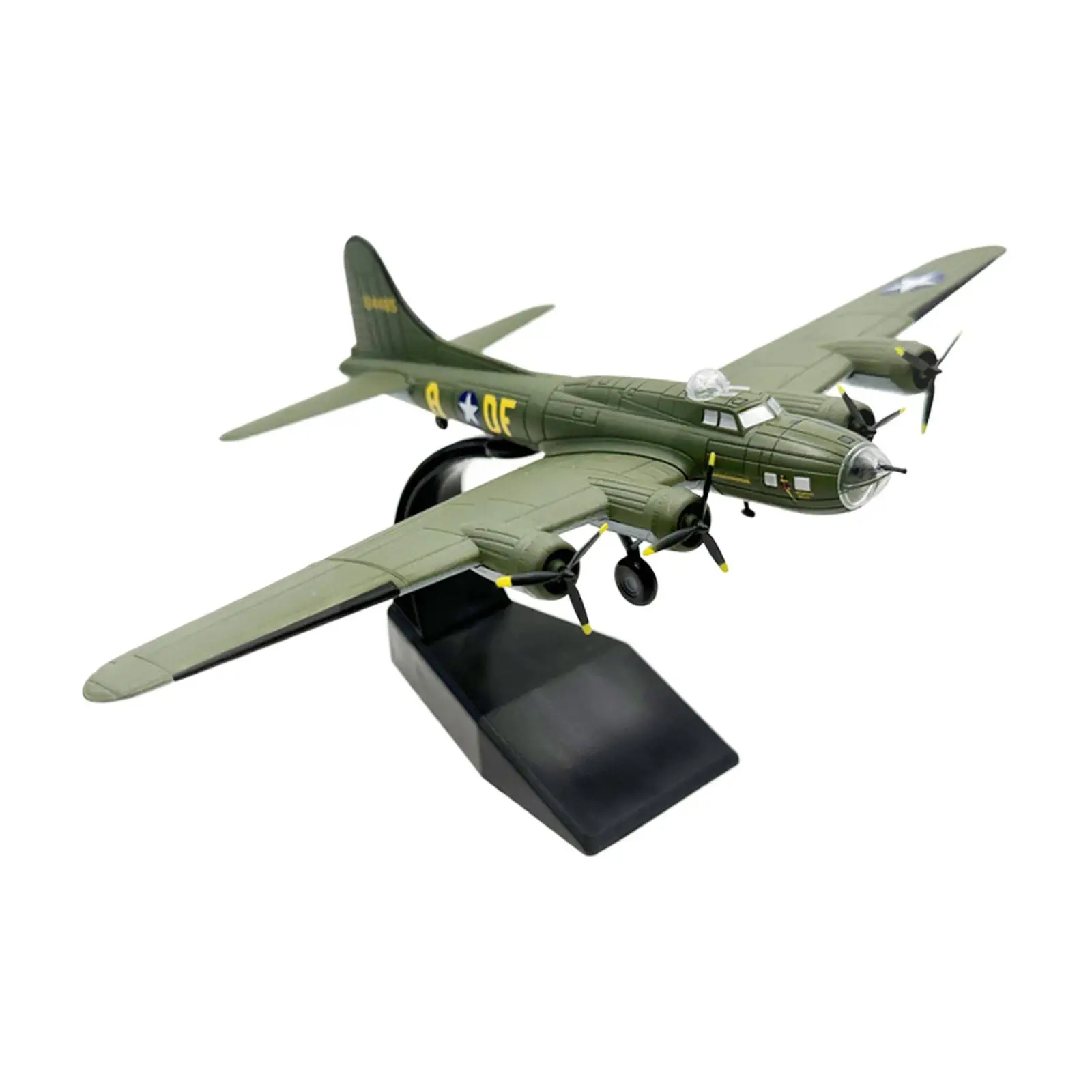 

Модель самолета 1/144 B17, настольное украшение с основанием для дисплея, модель самолета в стиле ретро для бара, дома, книжной полки, кафе