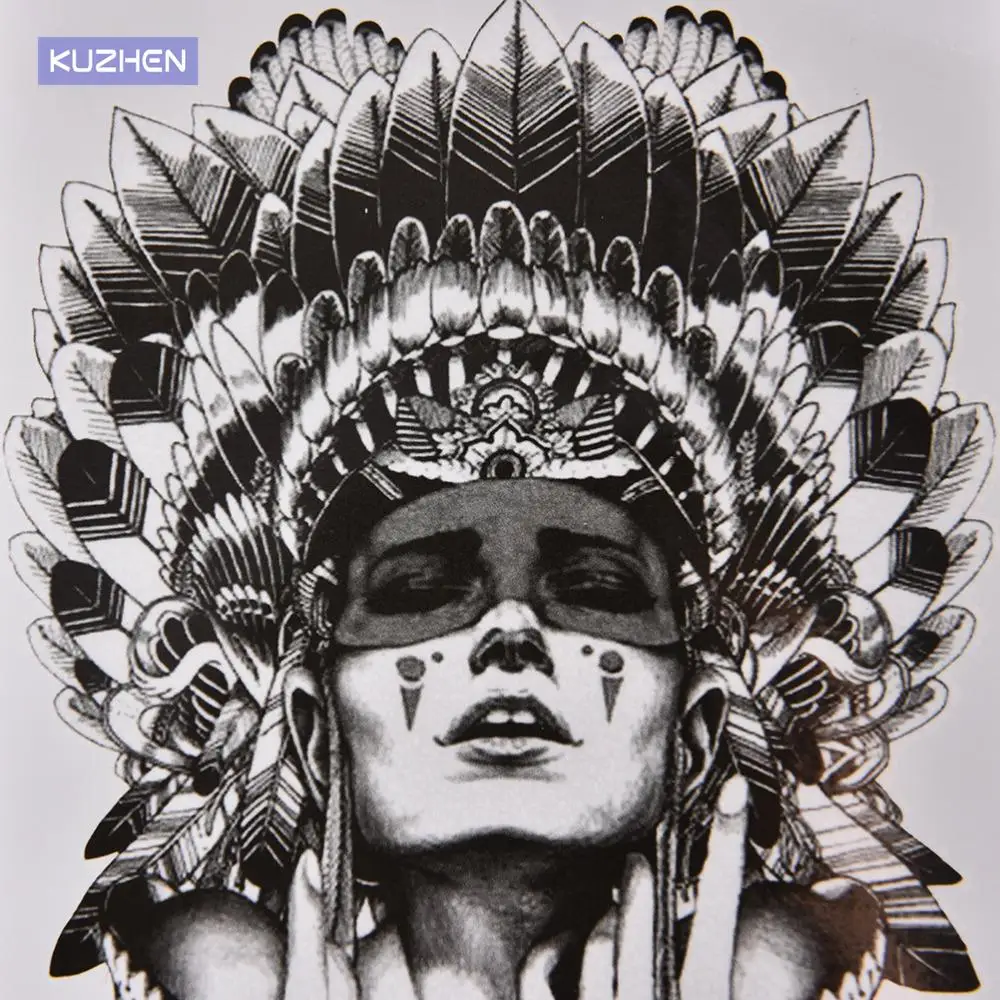 

New Large Arm Body Art Tattoos Sticker Waterproof Retro Ancient Women Temporary Tattoo