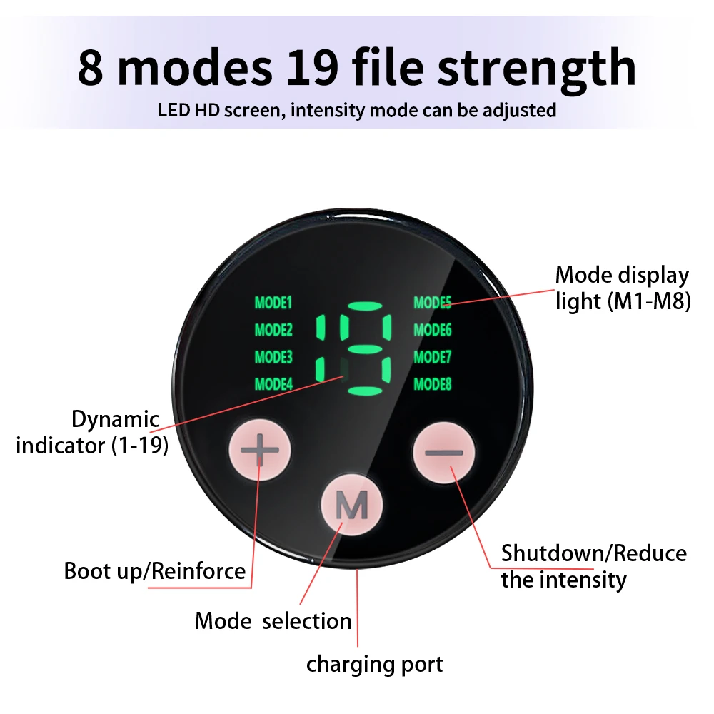 EMS Kopfmassage Gesichtsentspannung USB-Aufladung Gesichtsschlankheitsgurt Facelifting Reduzieren Sie das Doppelkinn Wange Lift Up Face Thin Mask – Detail 9