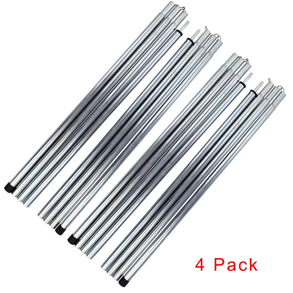 Adjustable Iron Awning Pole Tarp Pole Support Rods 2M 2 Pack