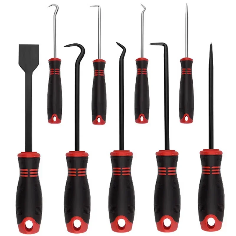 

9Pcs Automotive Hand Tool Set Precision Hooks Oil Seal Ring Gasket Puller Remover Workshop Car Repair Tools Accessories