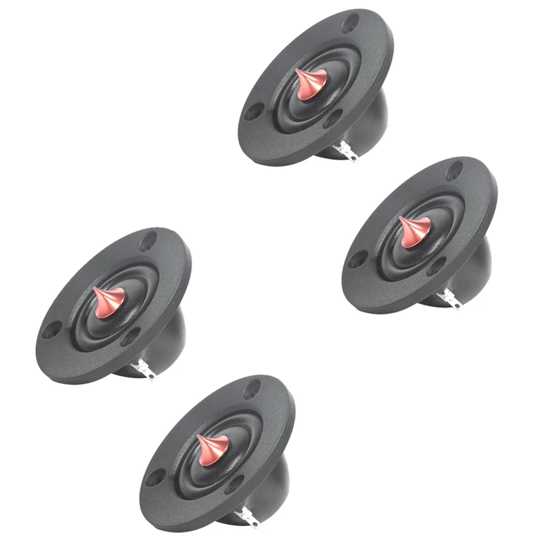 2Pcs 2 Pollici Dome Tweeter Speaker Unit Cinese Silk Diaframma Neodimio Treble Car Home Theater 4Ohm Nero