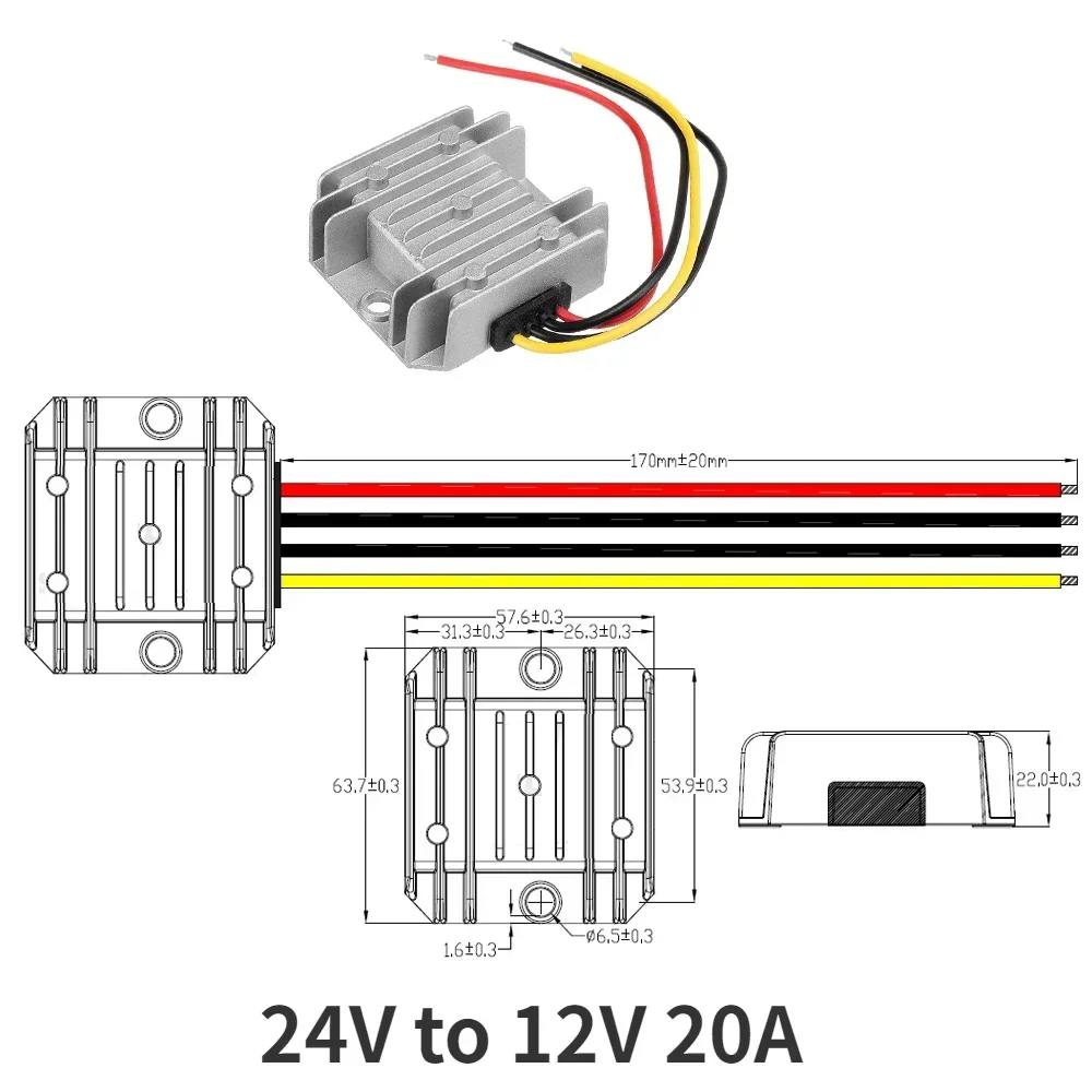 24V to 12V 20A