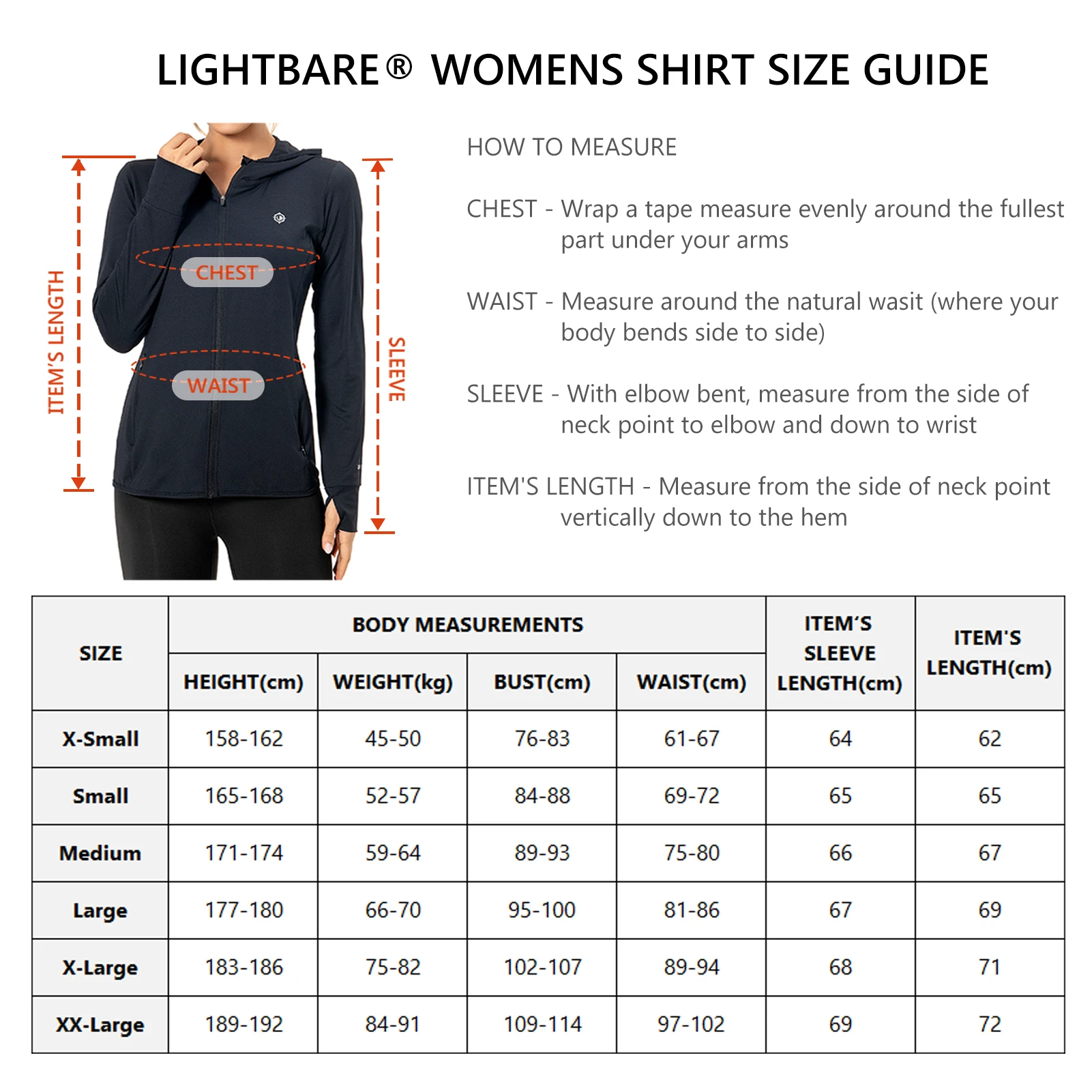 Lightbare Women Sport Hoodie Jacket Full Zip Long Sleeve Hooded Shirt UPF 50+ with Pockets Outdoor Hiking Kayaking Fishing
