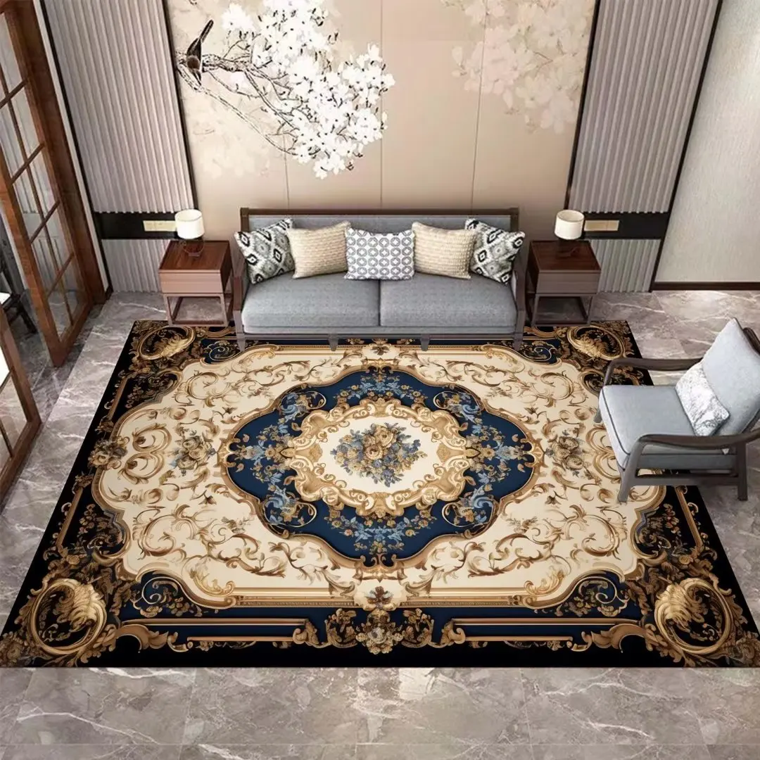 Nordic Style Household Flannel Carpets Decorative Rugs for Bed Room Washable Easy Cleaning Soft Non-slip Floor Mats Customizable 4