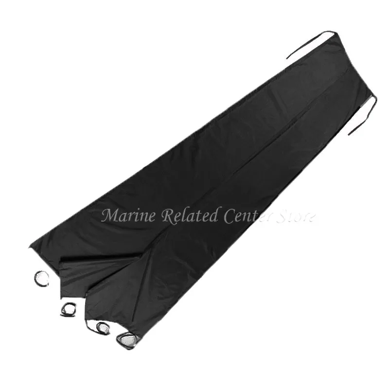 방수 돛 커버 보트 커버, Mainsail 붐 커버, 600D 옥스포드 천, 햇빛가리개 방진, 블랙, 8-9ft,8-13ft