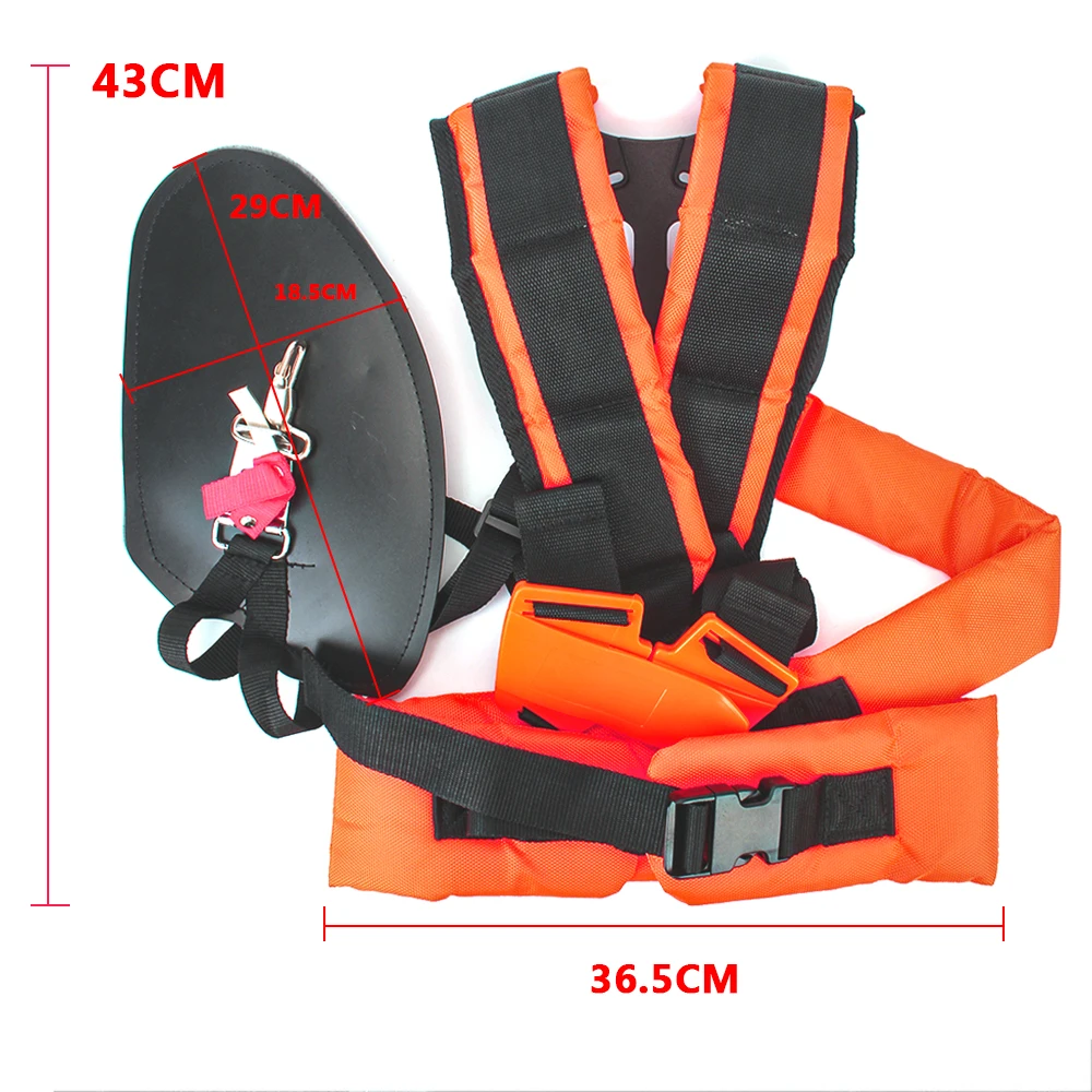For Brush Cutter Trimmer Garden Pruner Strimmer Padded Belt Comfortable Labor Saving Double Shoulder Harness Strap W Shape