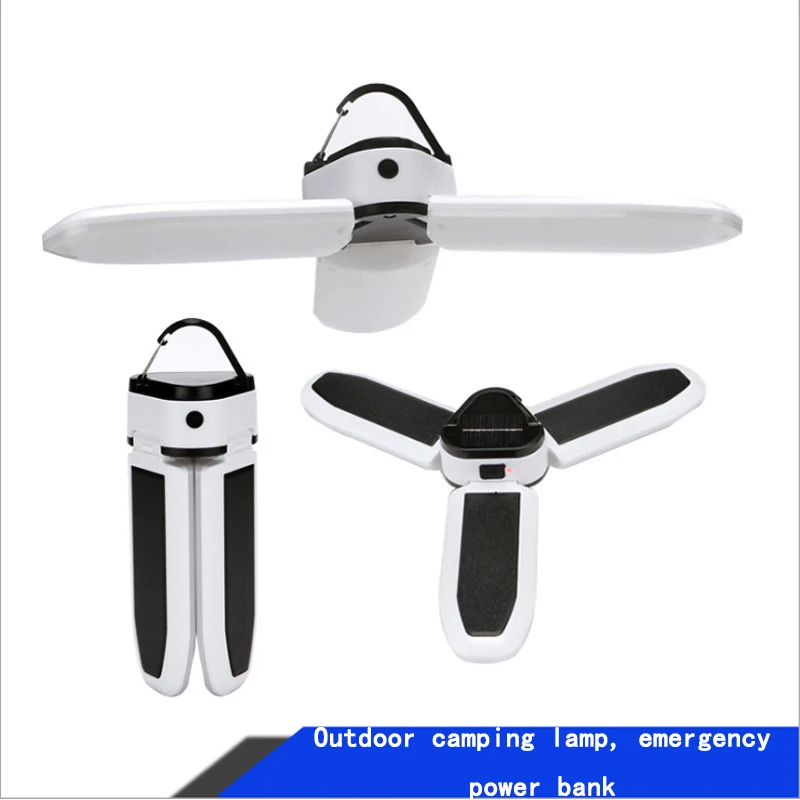 

Многофункциональная лампа Trefoil с солнечной панелью и зарядкой, уличные магнитные USB-лампы для экстренных ситуаций, высокая яркость и долговечность