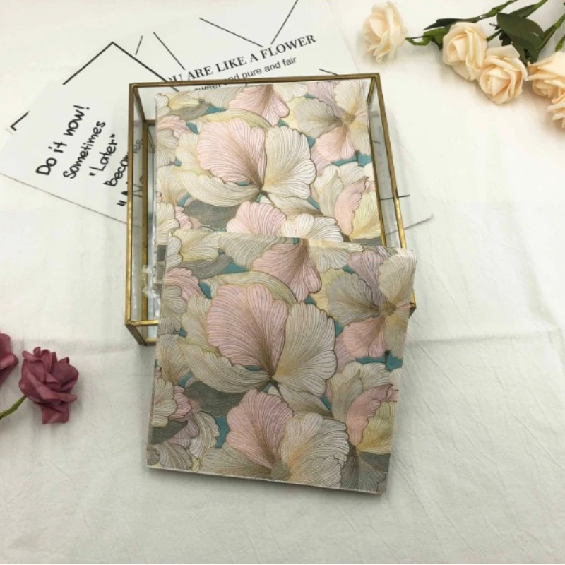 Colourful Printed Napkins Three-dimensional Flowers Square Napkins Wedding Hotel Party Folding Facial Tissues 20pcs/pac 33*33cm paper napkins