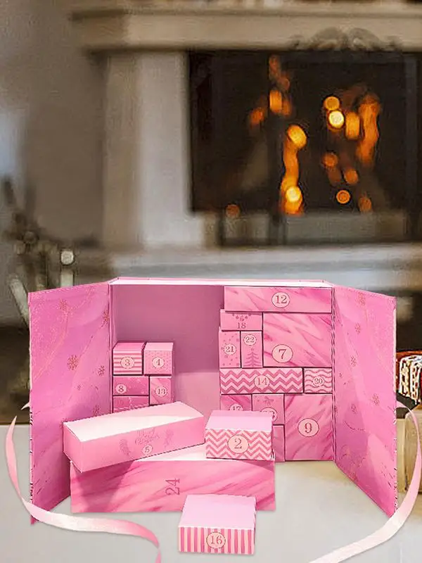 Empty Advent Calendar Christmas gift candy Empty Boxes 24 Days Countdown To Christmas Fillable Cardboard Number Gift Box