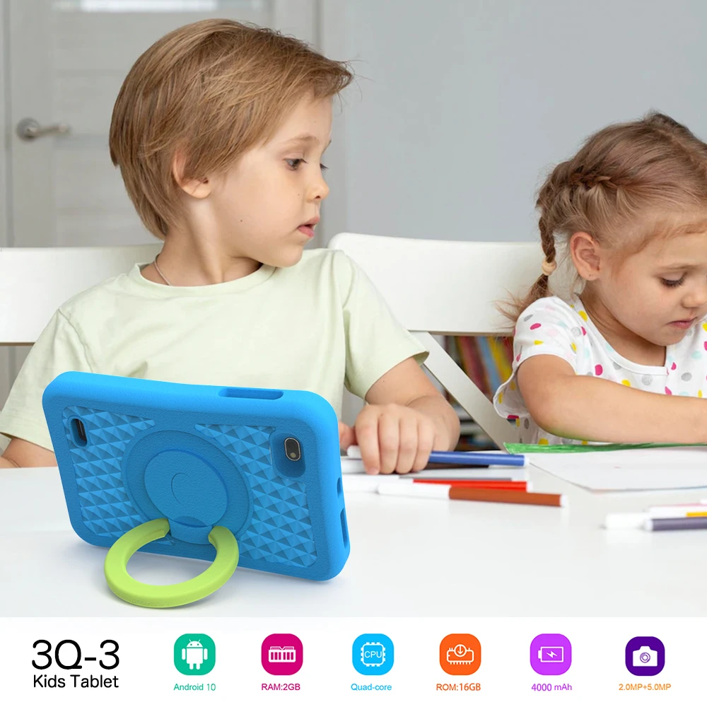 Kid Tablet Android Tablet Tablet PC QPS 8" Kid Tablet Android12 2GB 32GB Quad Core WIFI Google Play Children Tablet for kids in Hebrew Kids-proof Case 4000mAH