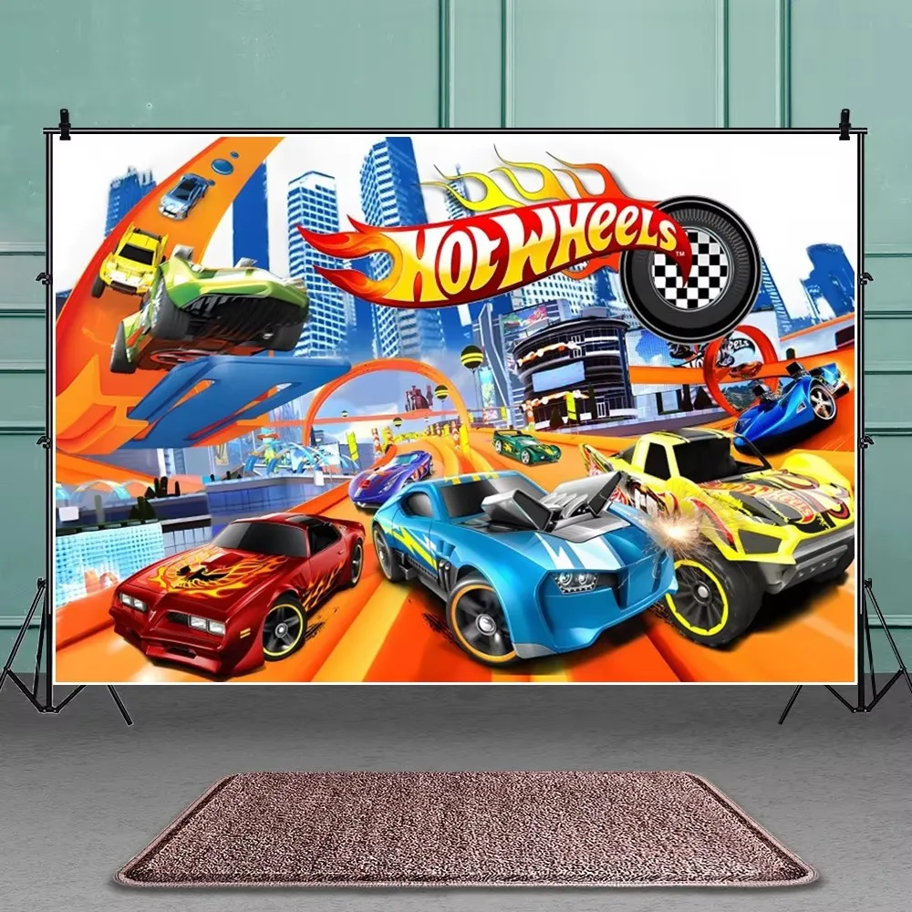Hot Wheels Birthday Party Set - Racing Car Tableware Decor  Supplies