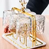 GIANXI Cup Storage Rack Nordic Reindeer Decorative Iron Cups Holders Household Water Cup Storage Drain Cup Holder 1