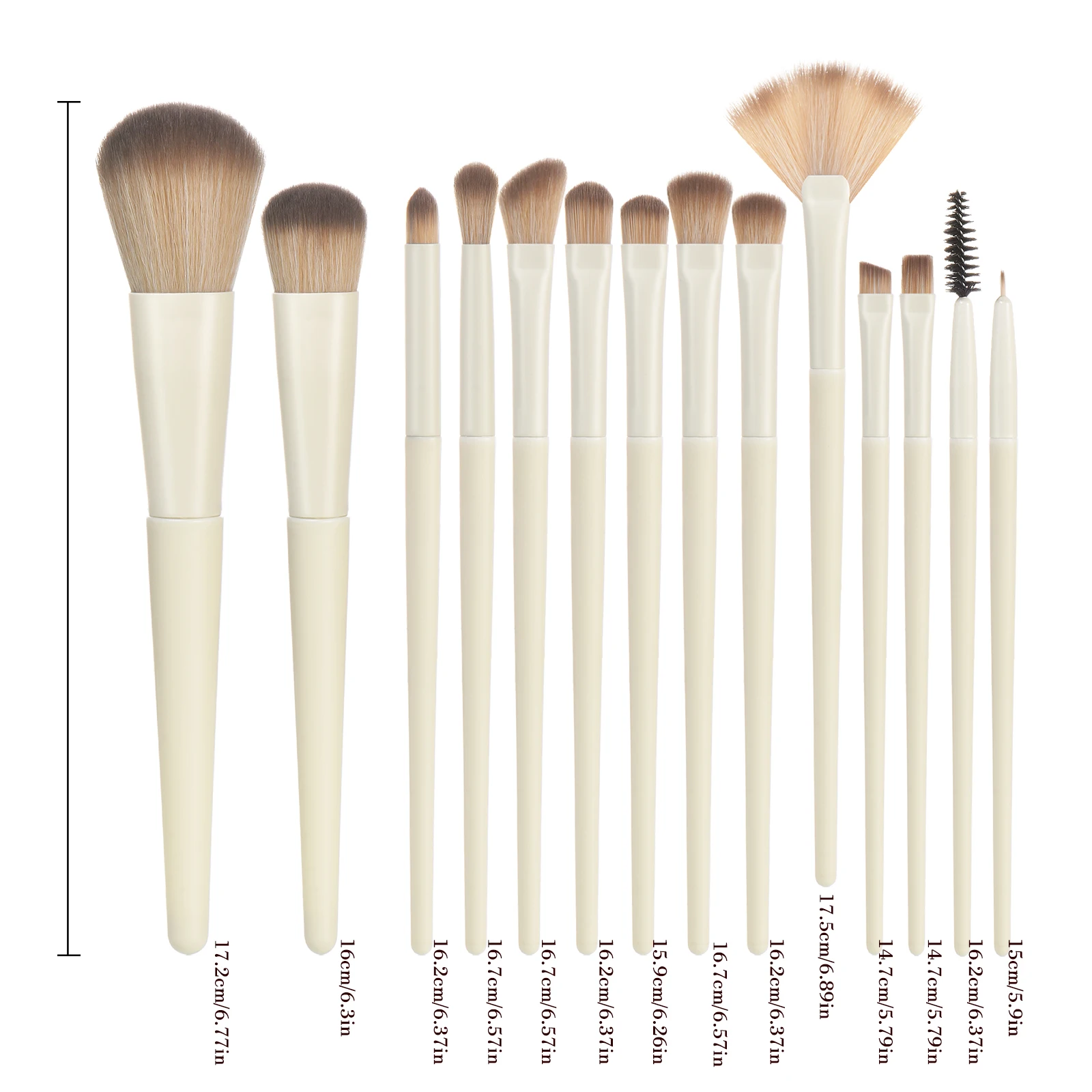 14pcs white
