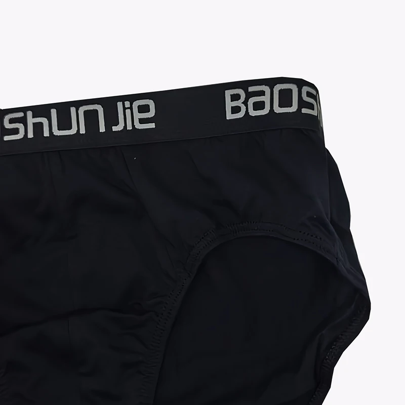 5 Pieces Cotton Men's Underwear Black Comfortable Breathable Simple Fashion Men's Briefs Sports Casual Underwear Combination