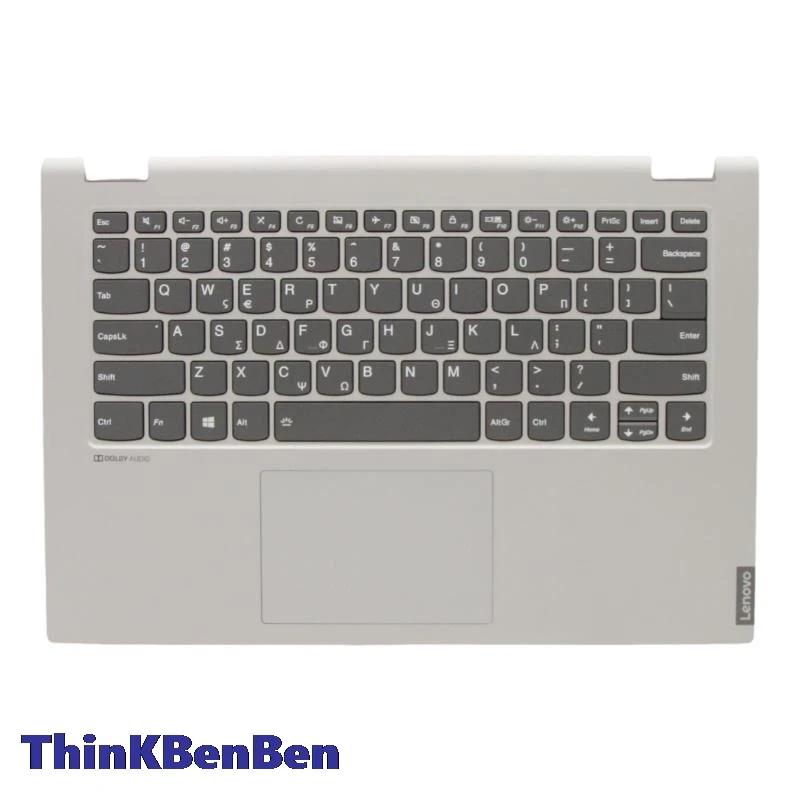 

GR Greek Backlit Keyboard Grey PL Upper Case Palmrest Shell Cover For Lenovo Ideapad C340 14 IAP IML IWL Flex-14 5CB0S17477