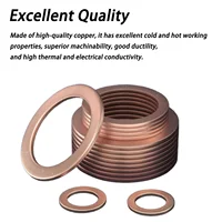 แหวนรองซีลเรียบ ทองเหลืองแดง ทองแดงแดง M3 M4 M5 M6 M8 M10 M12 M14 M16 M18 M20 M22 M24 M27 M30 สำหรับเรือ แหวนซีลแบบกด แหวนรองซีล แหวนรองกันรั่ว DIN7603 2