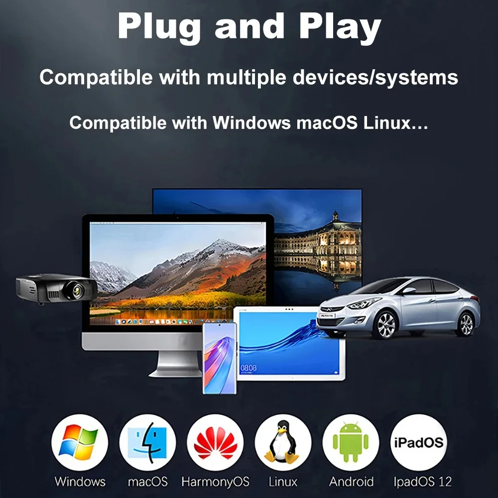 KEBIDU 2.5'' HDD SSD 케이스 스마트 디스플레이 외장 HDD 인클로저 USB3.2 Gen2 하드 드라이브 노트북 PC용 투명 휴대용 스토리지 케이스 ,2.5'' HDD SSD Case Smart