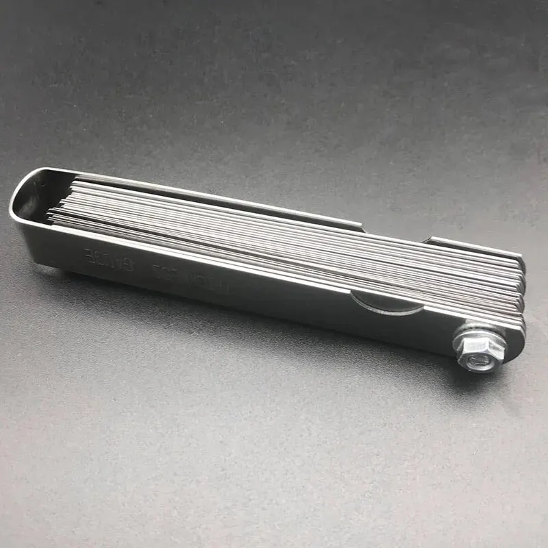 Feeler Gauge Metric Thickness Feeler Gauge 32 Blades Set Tappet With Brass Gap Measure Tool Range 0.04mm 0.88mm Valve Motorcycle Measurement