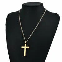 Collier Simple religieux chrétien pour femmes et hommes, pendentif croix vierge marie jésus, chaînes, bijoux à la mode, nouvelle collection 6
