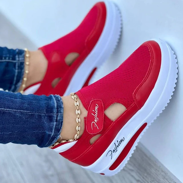 Zapatillas Rojas Mujer