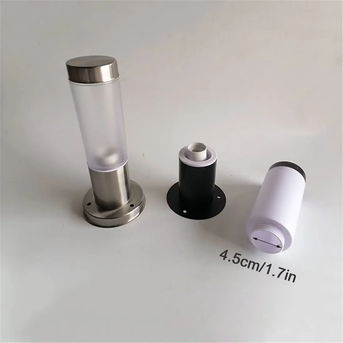 12W LED bulb included black silver Landscape Path Lights Waterproof Stainless Steel Decorative Garden Lights for Patio Pathway 3
