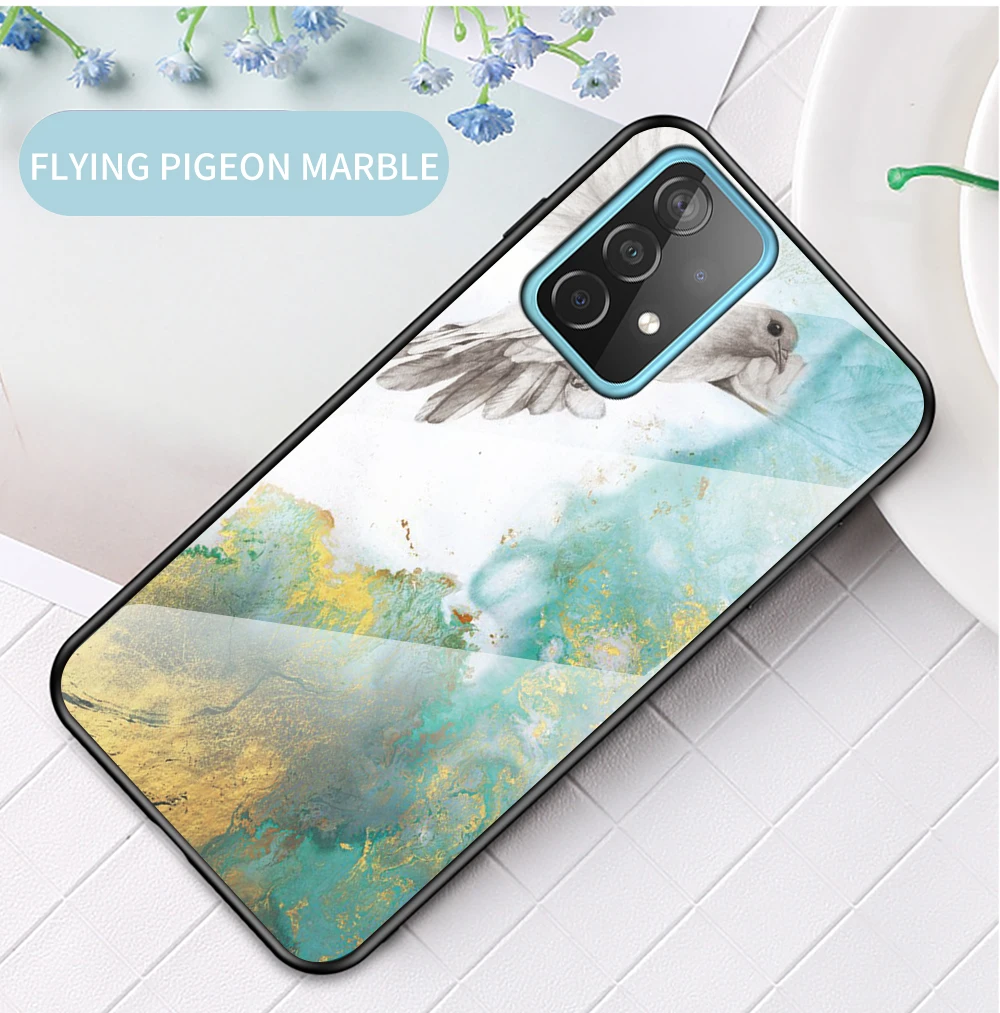 A82 A72 A52 torbica DECLAREYAO tvrda staklena maska za Samsung Galaxy A42 A32 A22 A12 A02S A02 torbica Silikonska Ultra Slim Temper_voghion.com