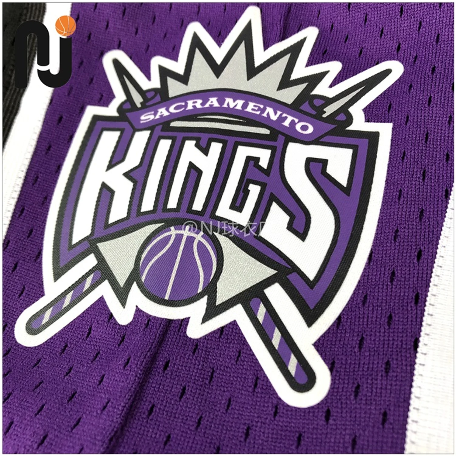 M&N Basketball SK 00/01 Sacramento Sw Shorts-Black Classic Vintage NBA Kings Unisex Retro Loose Pants Adults/kids Chris Webber
