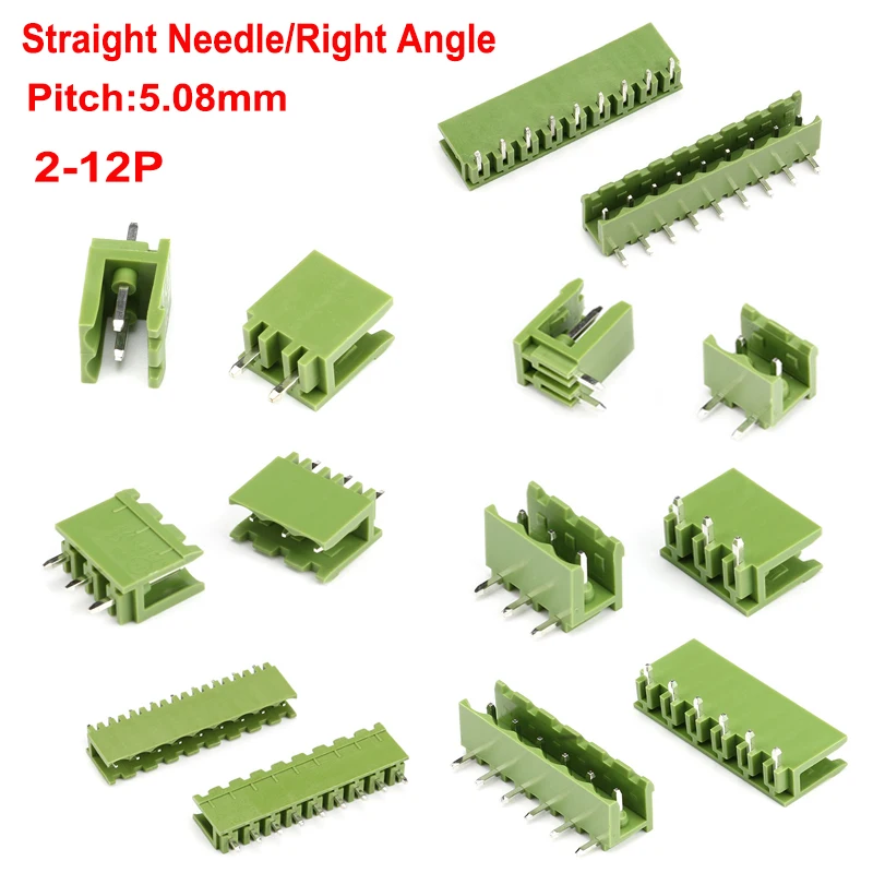 15x QUARKZMAN KF2EDG Steckverbinder – 2-polig, 5,08 Mm Raster, Grün, 300V/18A