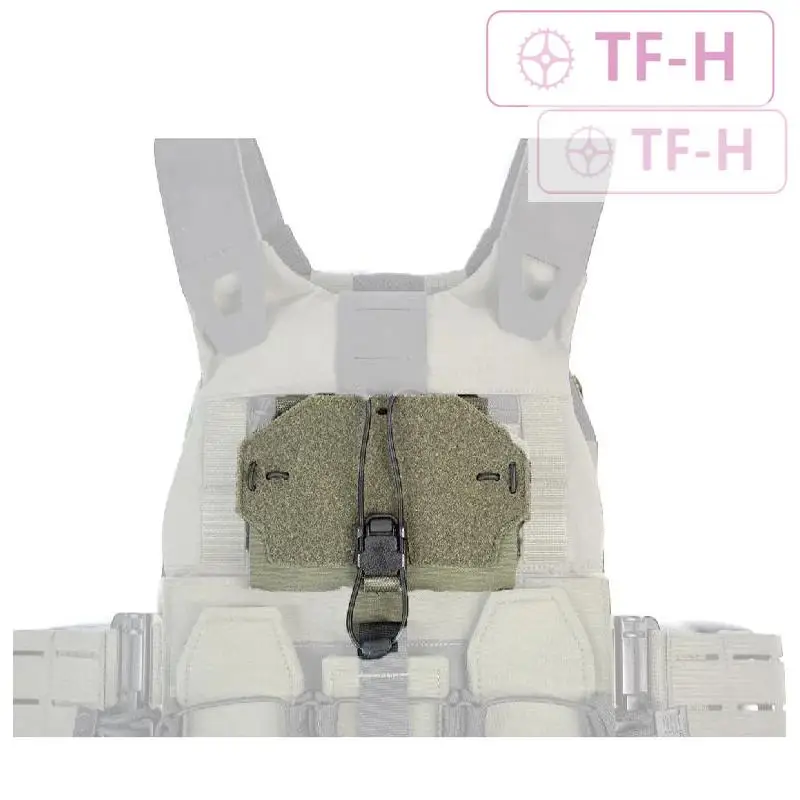 Universal Mobile Phone Bag Chest Front Panel Holder Plate Visual Admin Pouch For FCSK/MOLLE Tactical Vest Elastic Cord Fixed