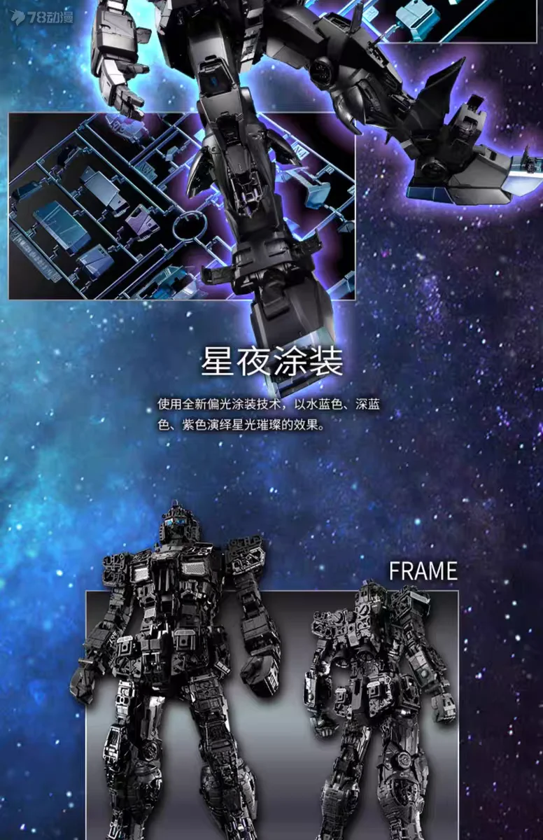 Bandai Original GUNDAM PG PGU RX-78-2 GUNDAM STARRY NIGHT