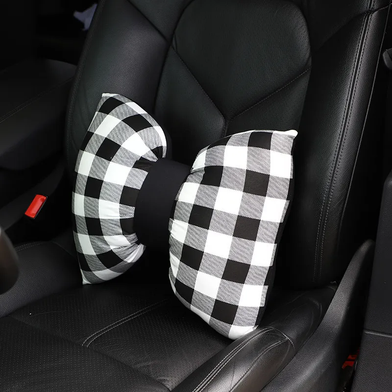 Summer Soft Velvet Bow Car Headrest Neck Pillow Plush Sofa Throw Pillow  Cushion Office Waist Pillow Detachable Washable Pillows - AliExpress