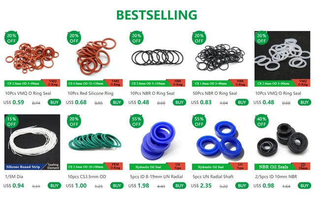 Guarnizione Idraulica In PU 14x24x8mm Per Cilindri E Pistoni - Tenuta Radiale Resistente A Olio E Usura - Foto 11