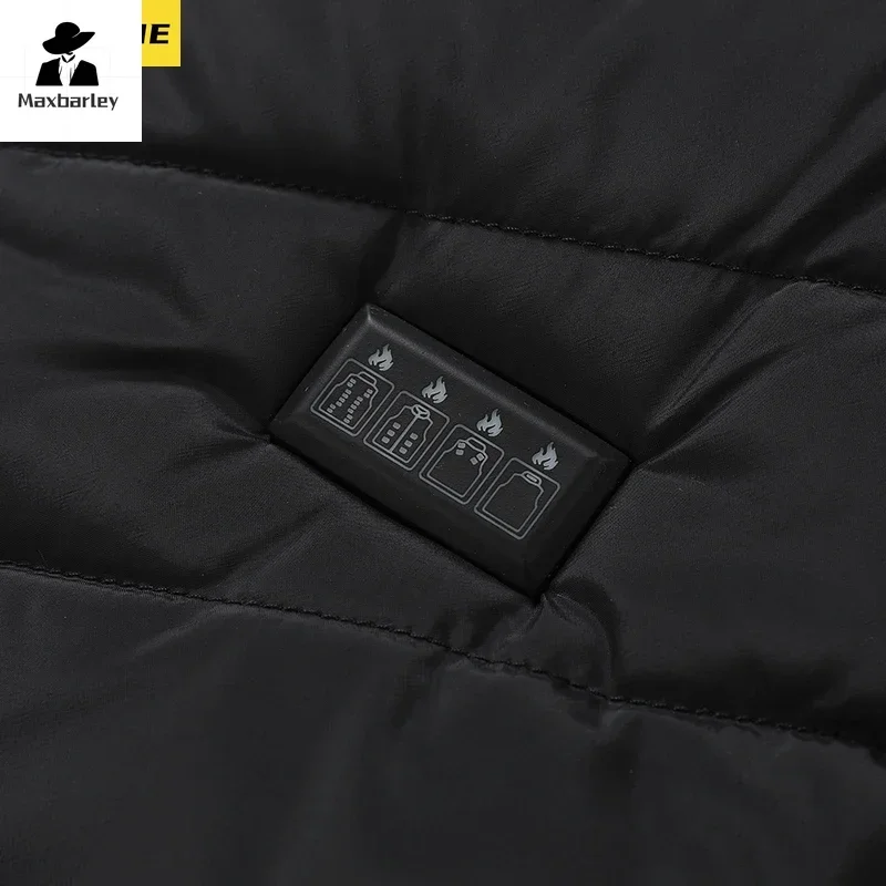 21 Heating Areas Jacket Men's Winter New USB Electric Heating Warm Sleeveless Vest Infrared Heating Clothes Male Snow Ski Vest