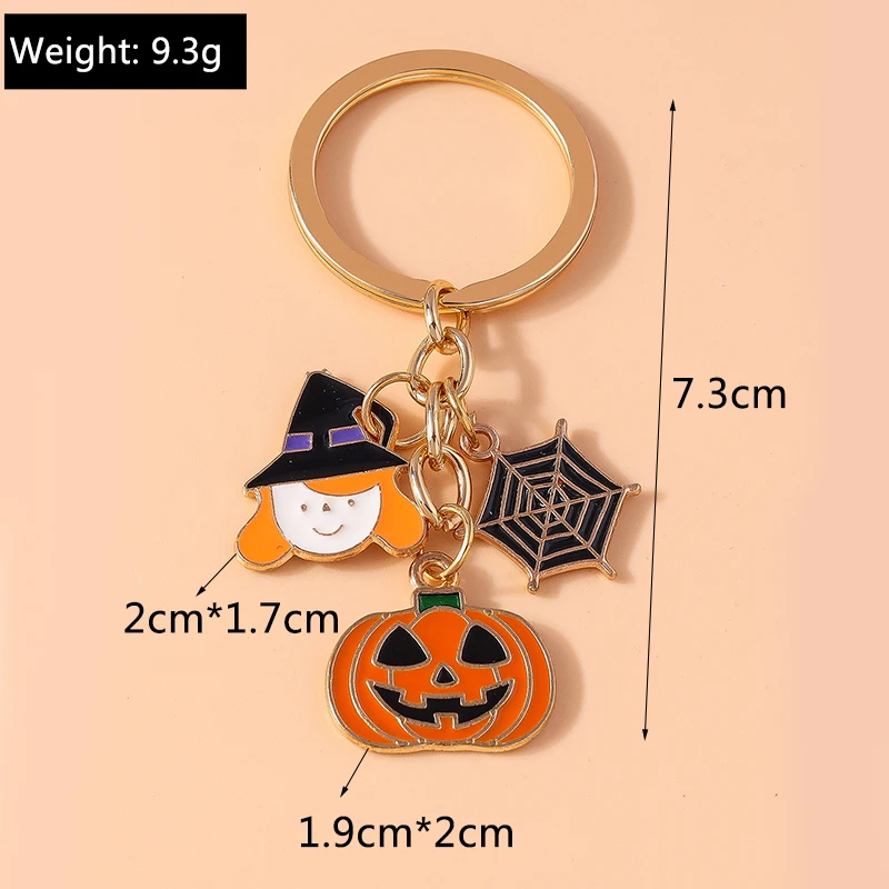 Niedlicher Schlüsselanhänger, Halloween-Geist, Kürbis, Fledermaus-Anhänger, Schlüsselanhänger, Festival-Geschenke für Damen und Herren, Autoschlüssel, Handtasche, hängende Schlüsselanhänger – Detail 8