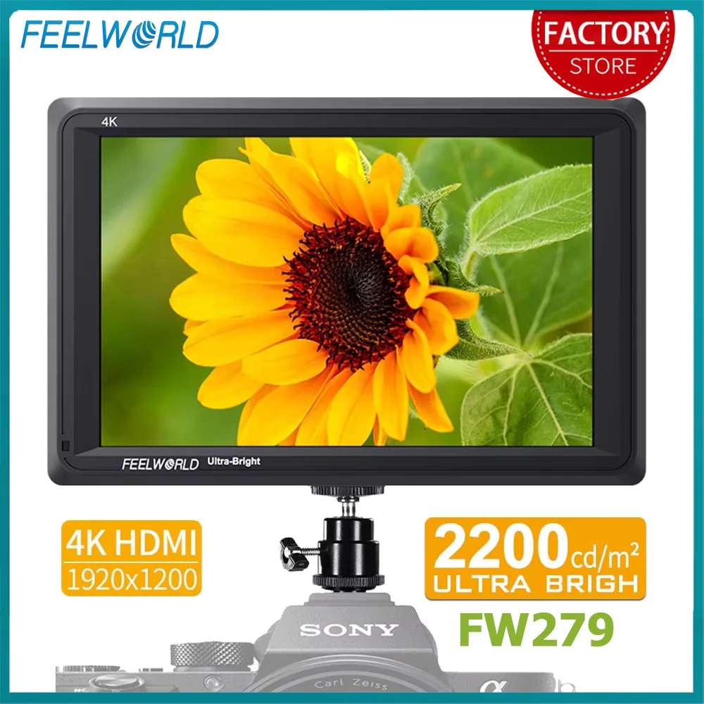 FEELWORLD FW279 7インチ 2200nit 超高輝度 DSLRカメラフィールド