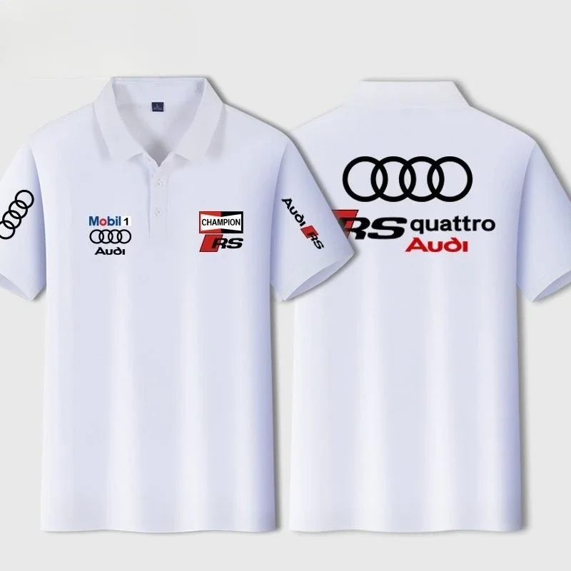 Audi RS T-Shirt - Men Polo Shirt Custom Printed Performance Car Apparel